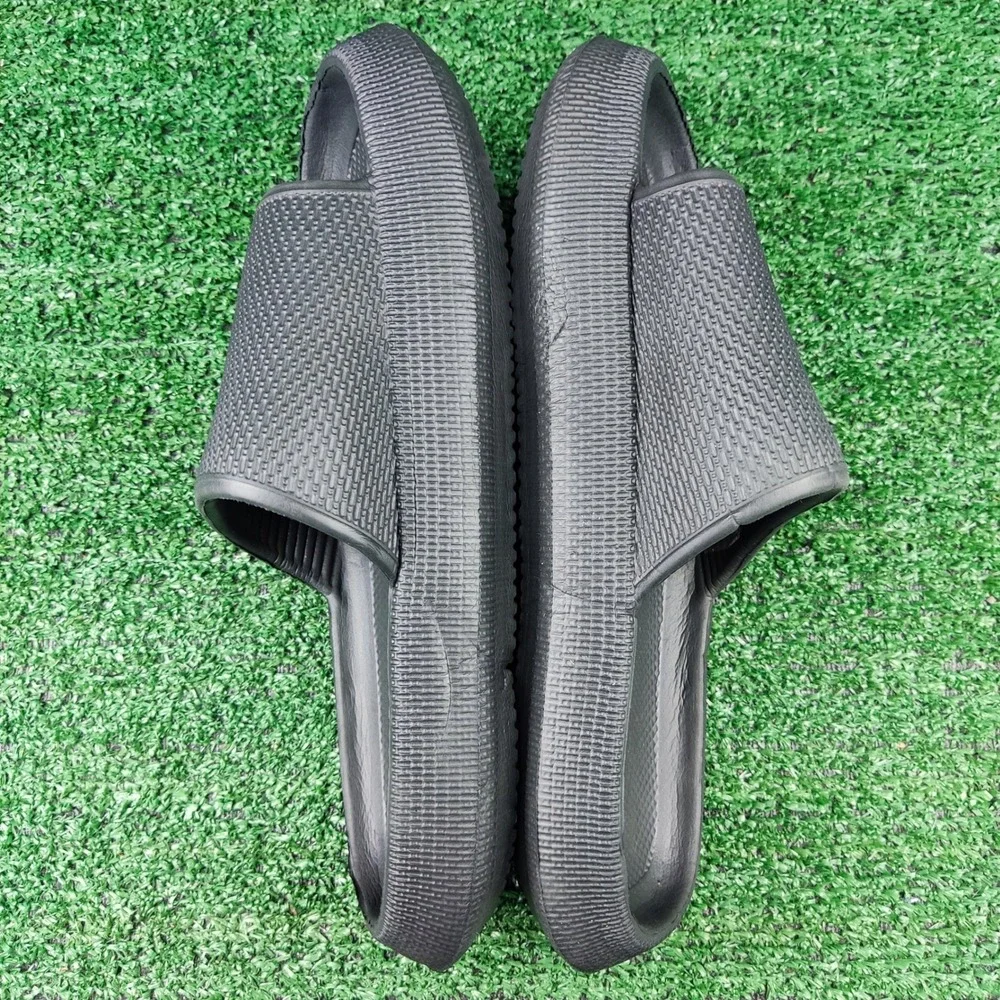 Unbranded Slides Unisex M 7/8 Black Cloud Sandals Platform Lightweight Comfort